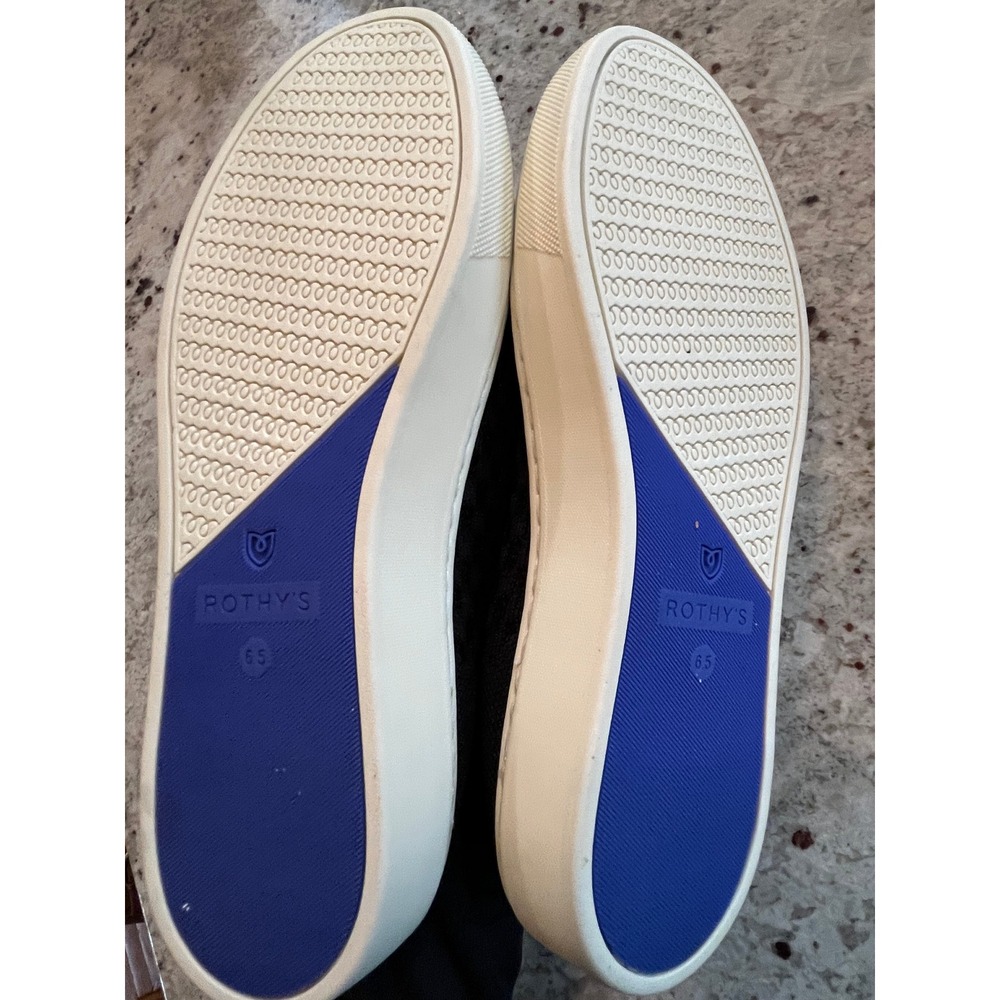 NWOT Rothys The Slip On Sneaker Black Waffle Stitch Size 6.5 - Picture 5 of 5